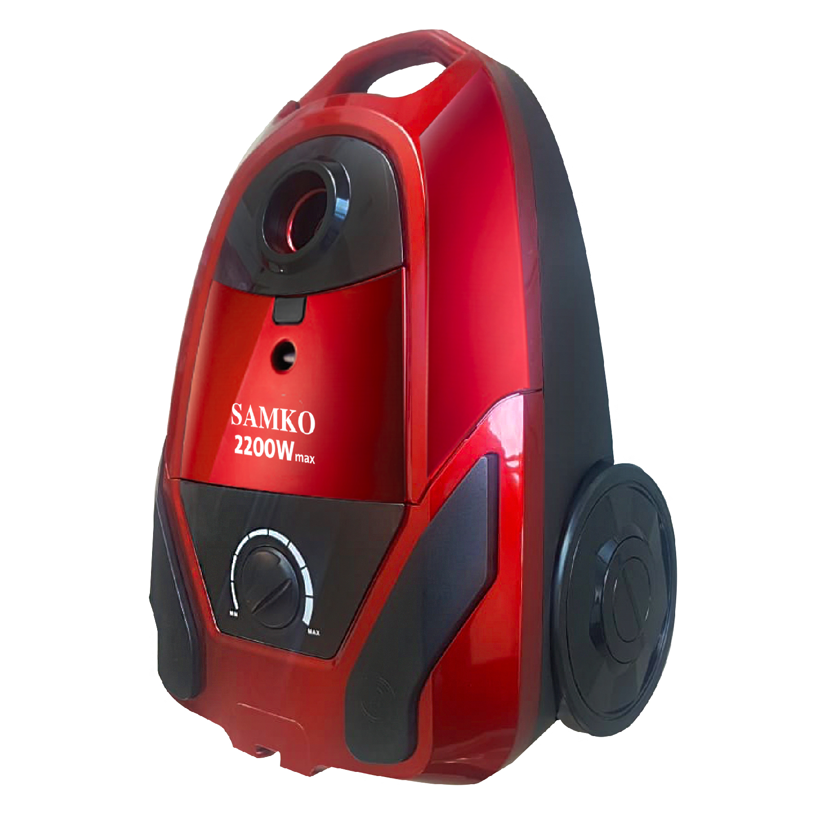 SAMKO Vacuum Cleaner 220W Max/230V/50HZ/ Electronic Slide, Speed Control, Metal Telescopic Tube 78 CM , Metal Floor Brush Wit Wheels, HEPA Filter , Cloth Dust Bag, 5M Power Cord, SMK-VC2030